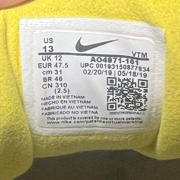 Size‎ 13- Nike Air Max 270 React Bright Violet W - Picture 5 of 5